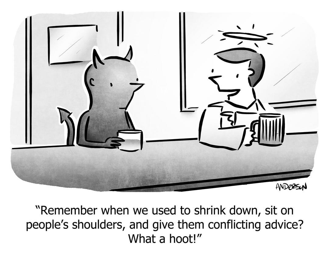we used to sit on peoples shoulders give conflicting advice?searchid=44934