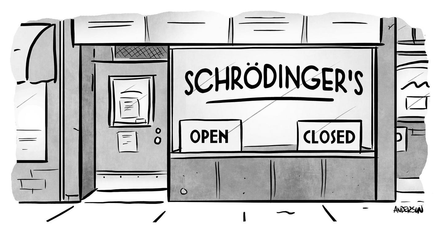 schrodingers shop is both open and closed