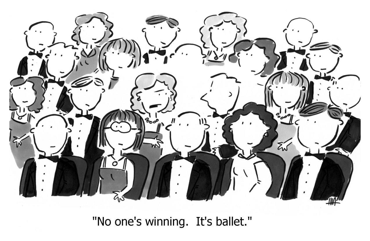 no one is winning; it's a ballet