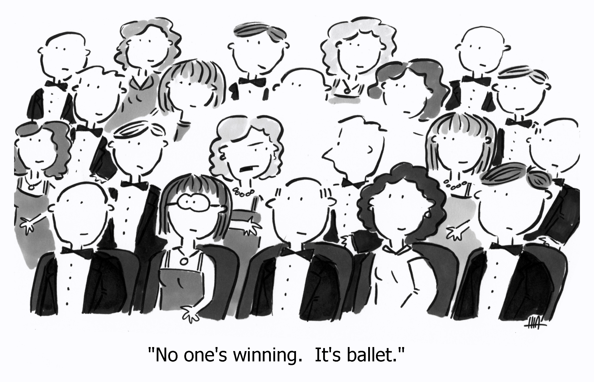 no one is winning; it's a ballet