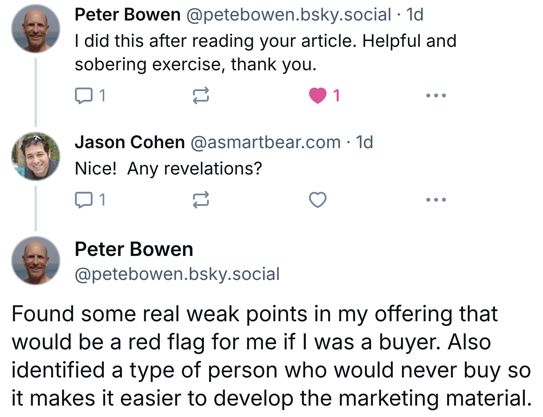 Tweet saying this method was extremely helpful