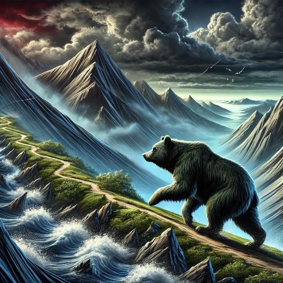 Bear thinking about emotional rollercoaster
