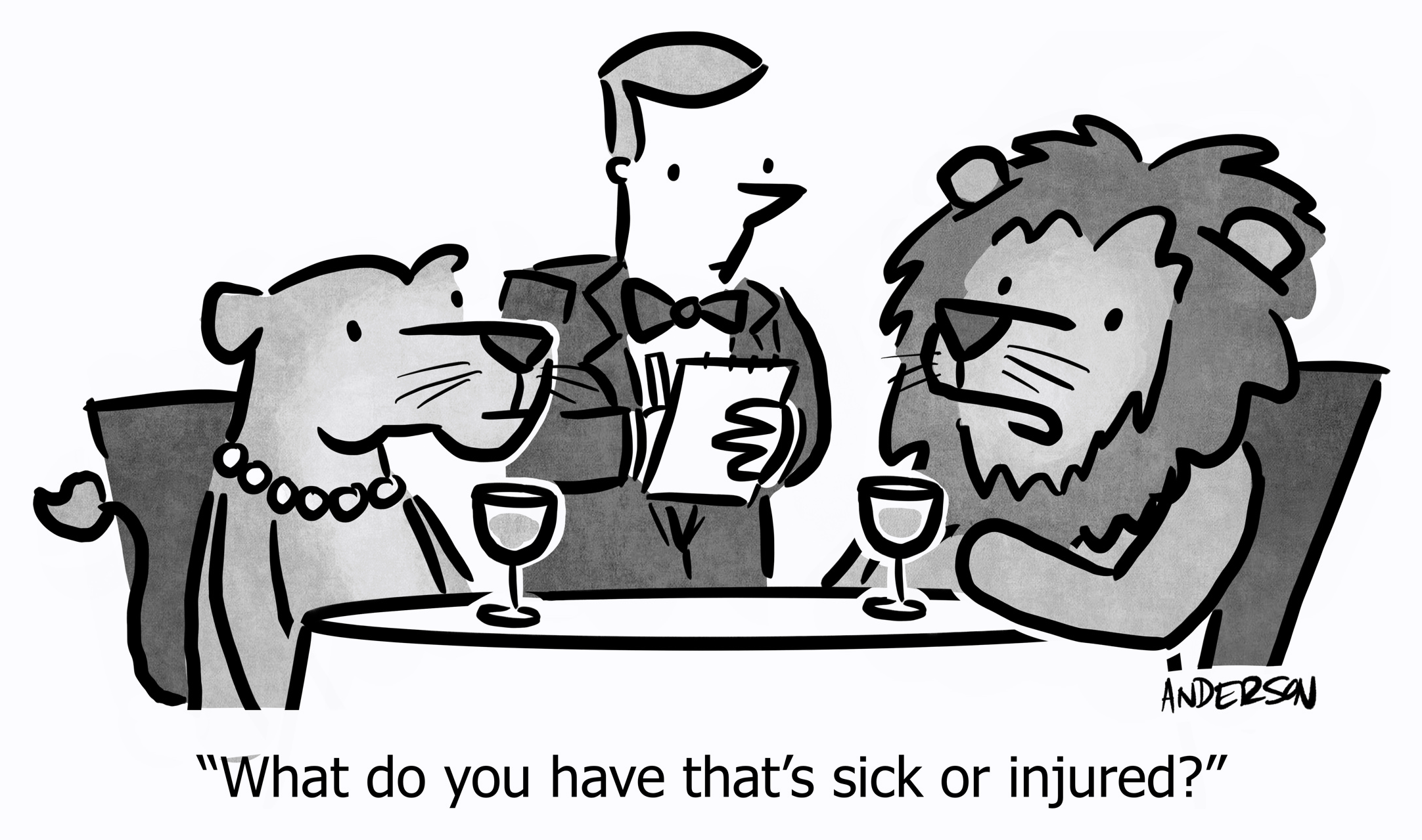 What do you have that's sick or injured?