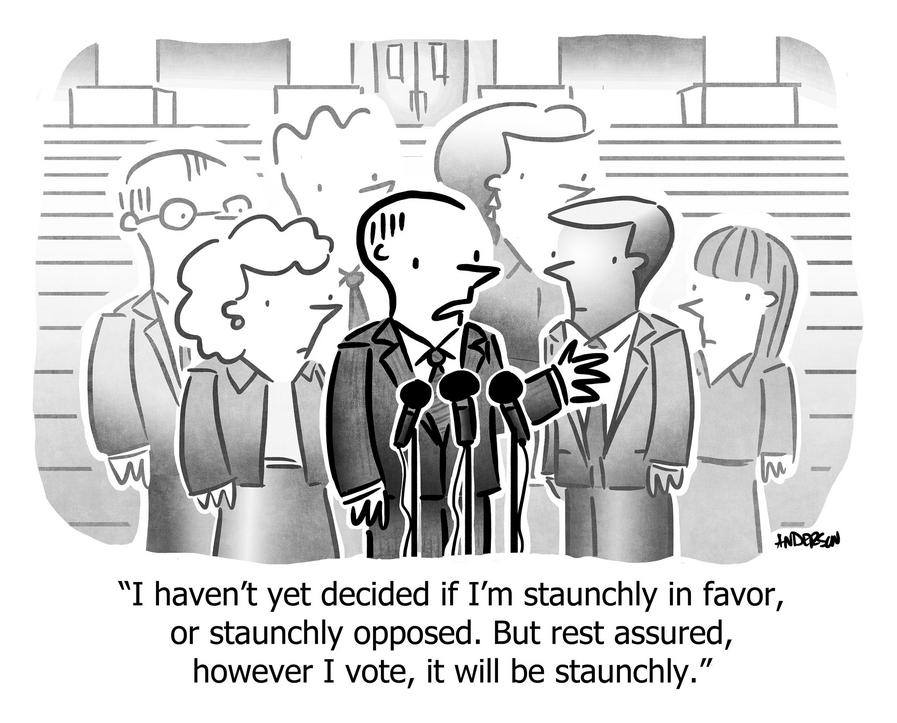 rest assured however i vote it will be staunchly
