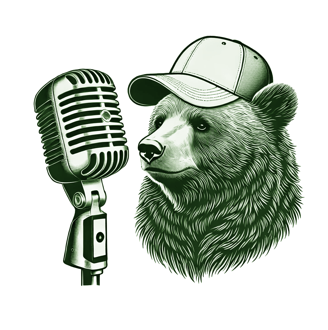 Smart Bear on microphone