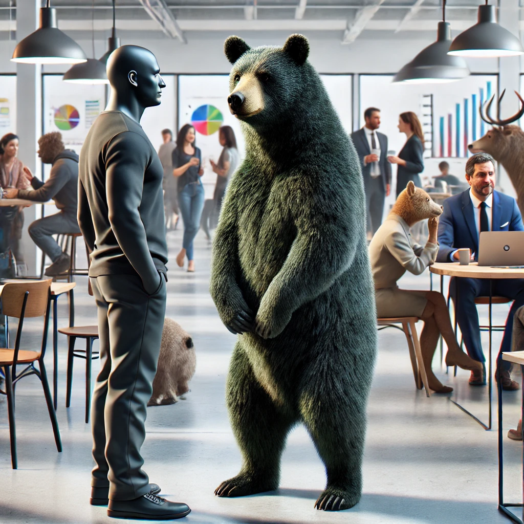 Bear thinking about how do I find customers to talk to?