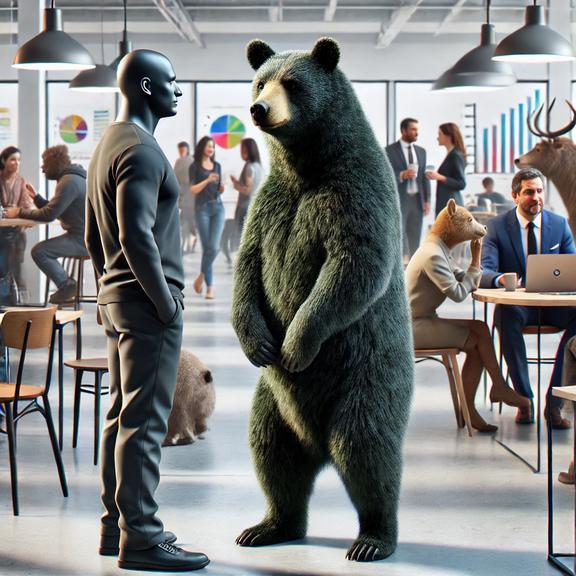 Bear thinking about how do I find customers to talk to?