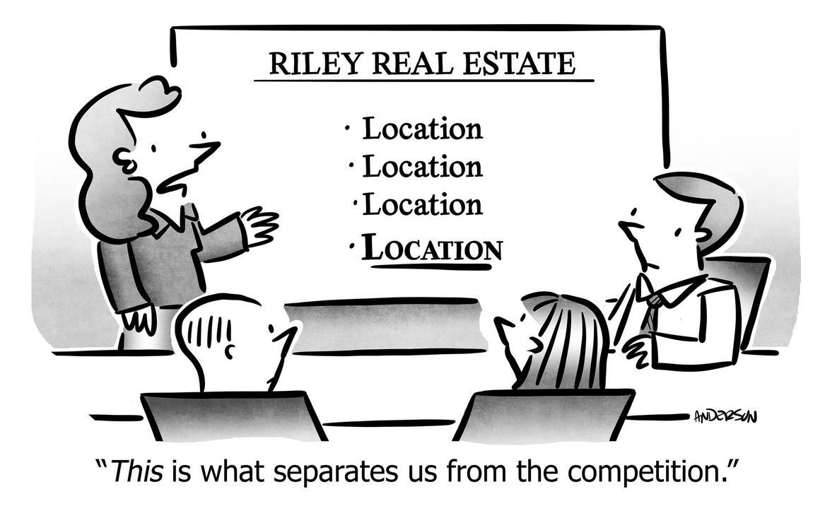 location separates from competition