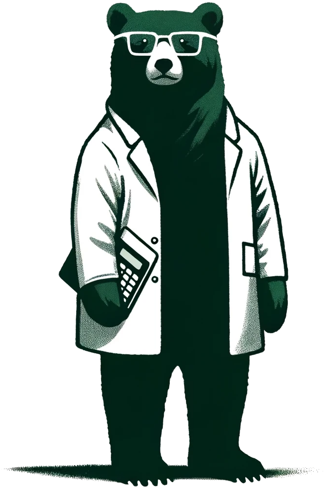 bear lab coat