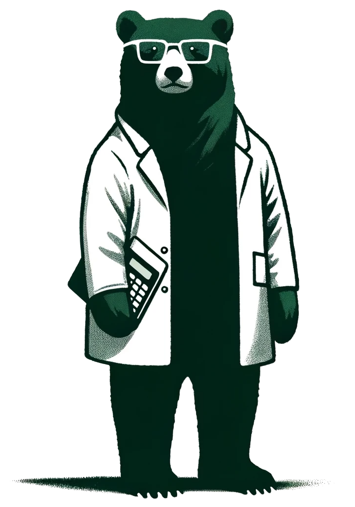 bear lab coat