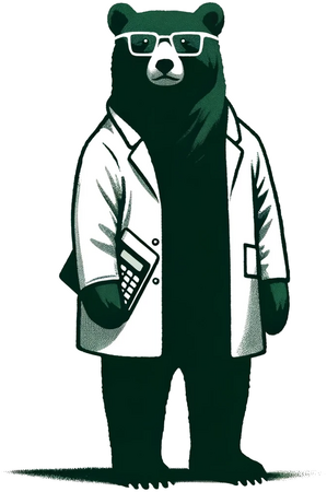 bear lab coat