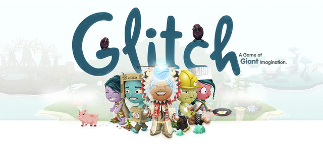 Header graphic for the game called Glitch