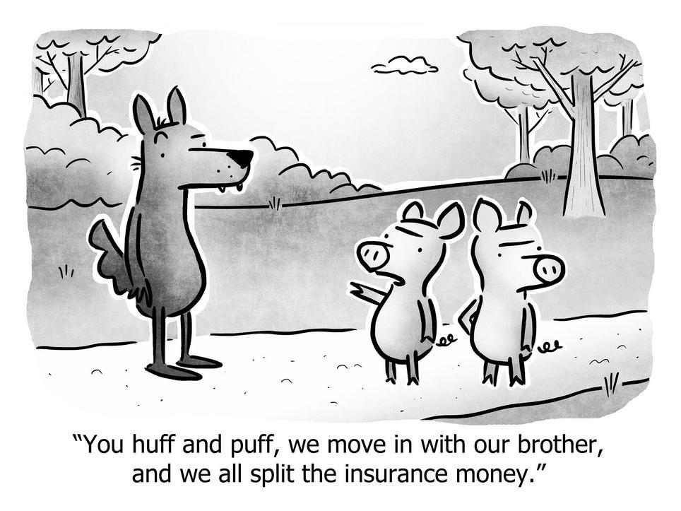 huff puff we move with brother all split insurance money