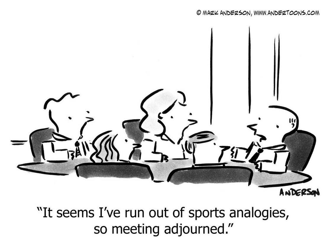 it seems ive run out of sports analogies so meeting adjourned