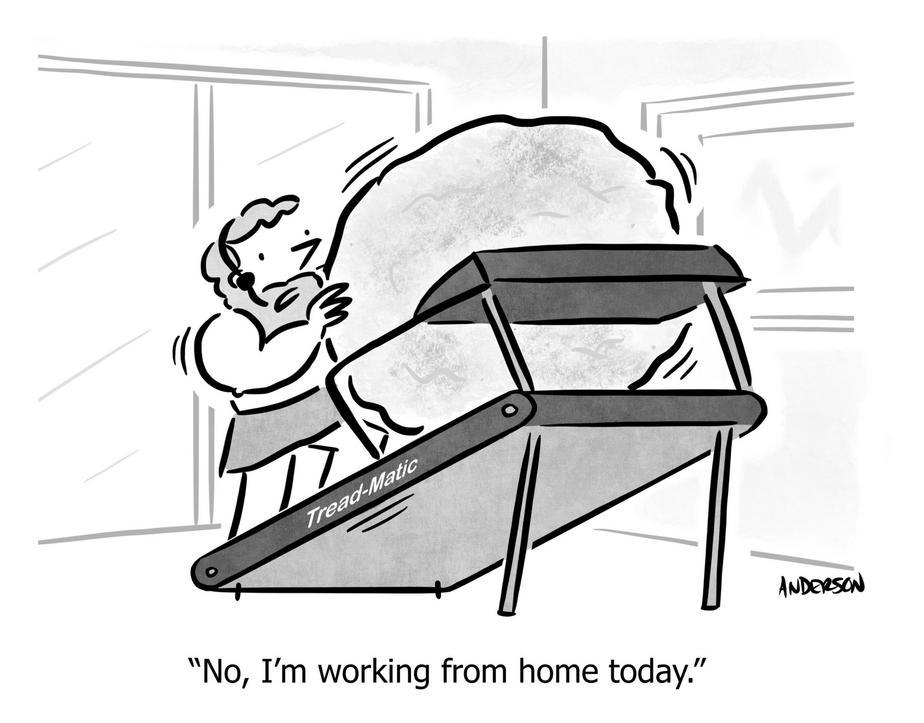 sisyphus treadmill working from home