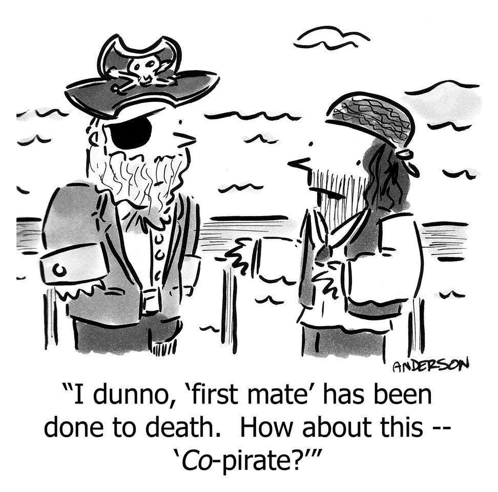 i dunno first mate has been done to death how about this co pirate