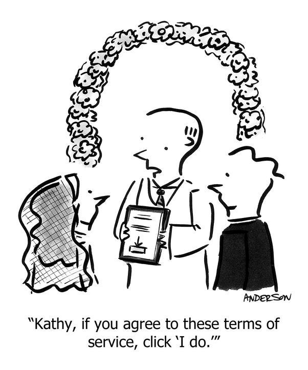 kathy if you agree to these terms of service click i do