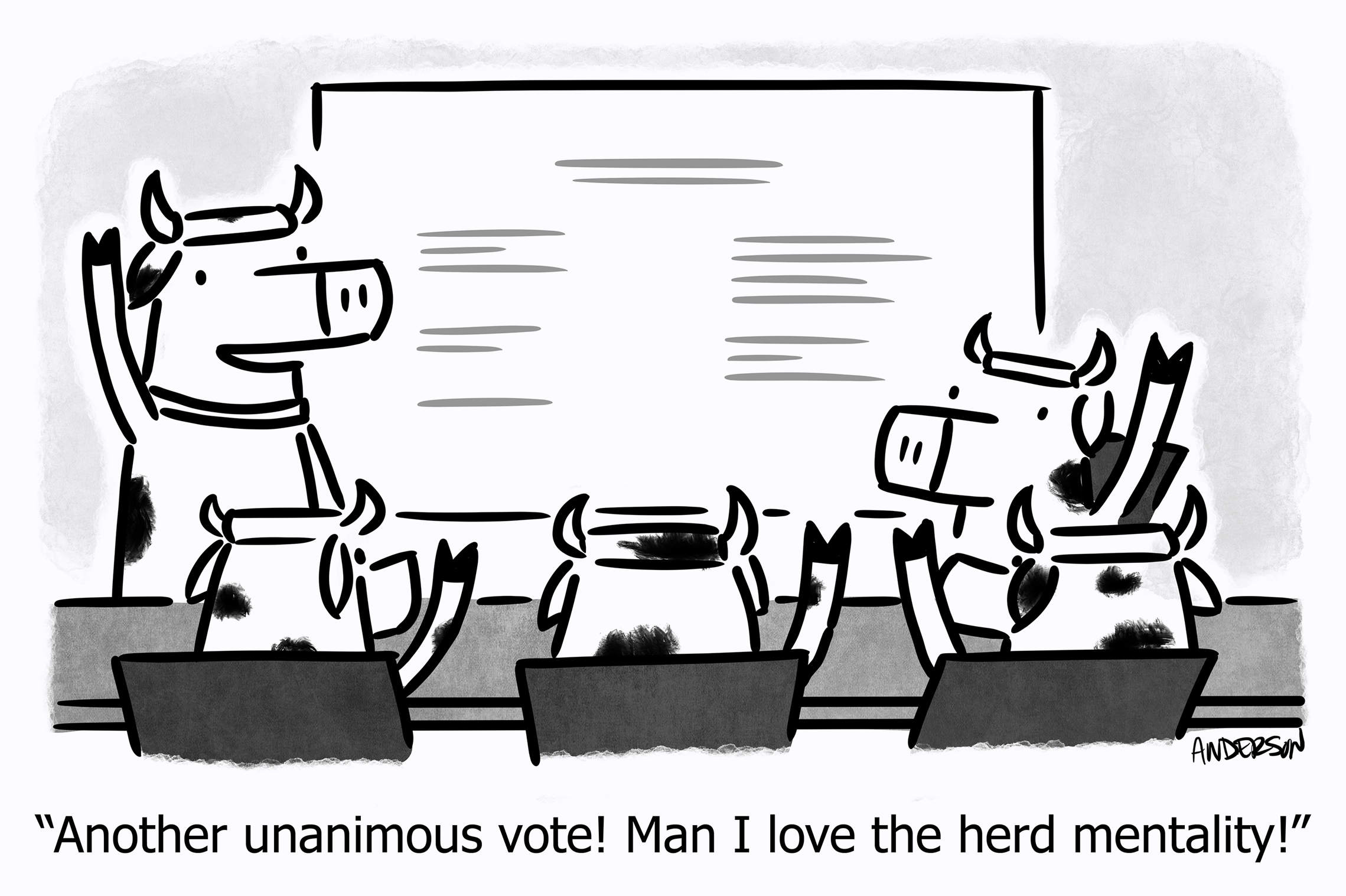 Another unanimous vote! Man I love the herd mentality!